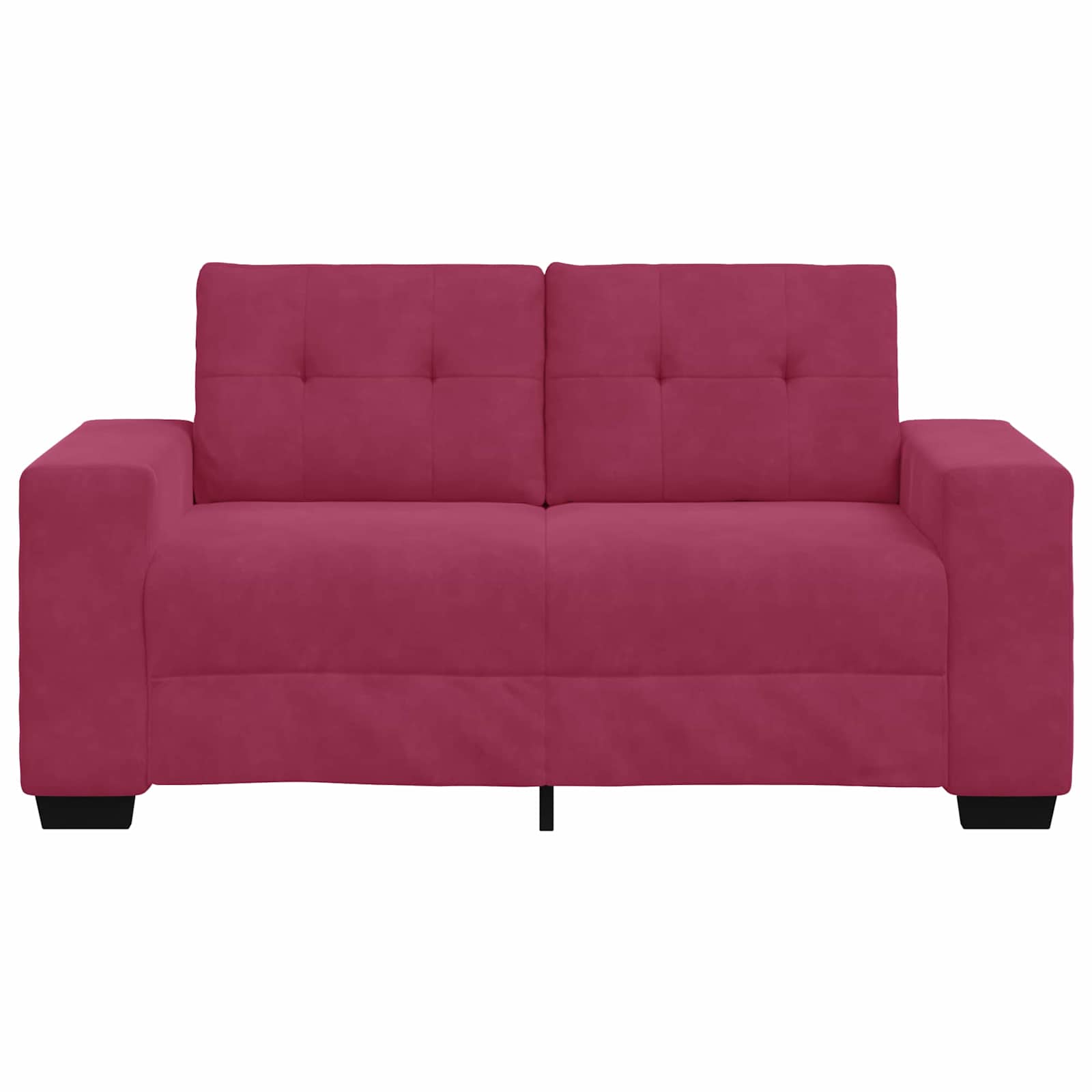Canapé Loveseat Bordeaux 160 cm Velours