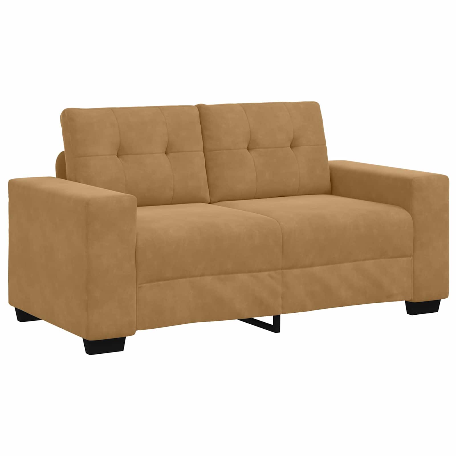 Canapé Loveseat Marron 160 cm Velours