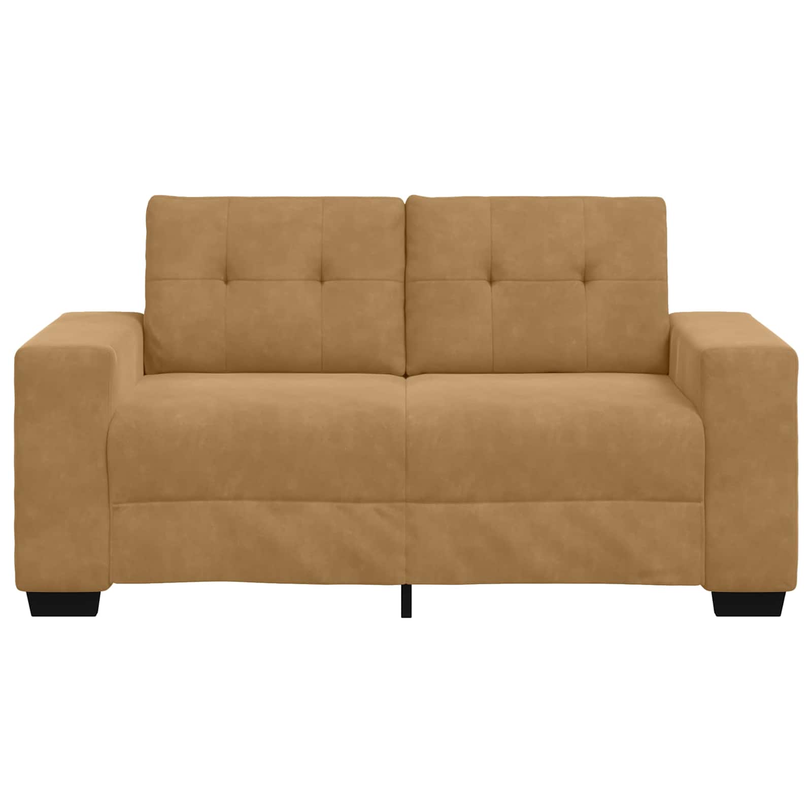 Canapé Loveseat Marron 160 cm Velours