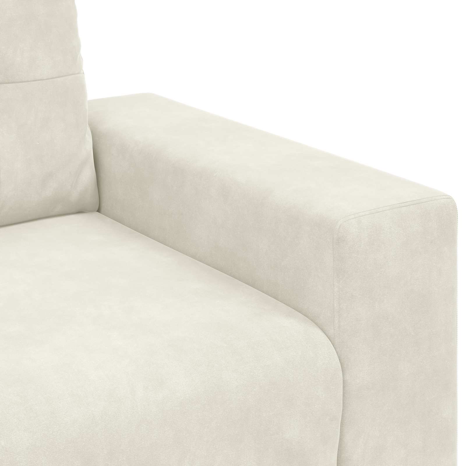 Canapé Loveseat Crème 160 cm Velours