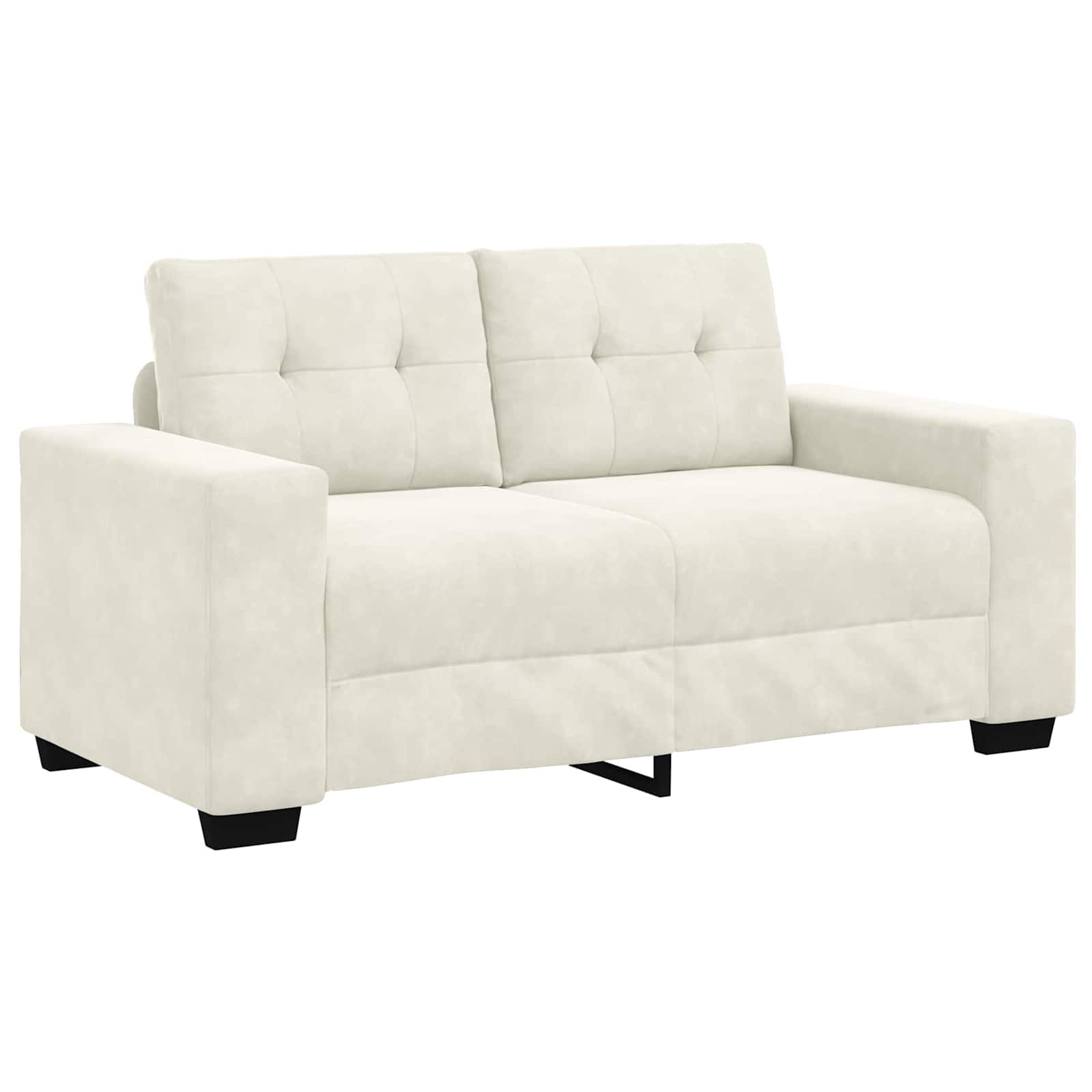 Canapé Loveseat Crème 160 cm Velours