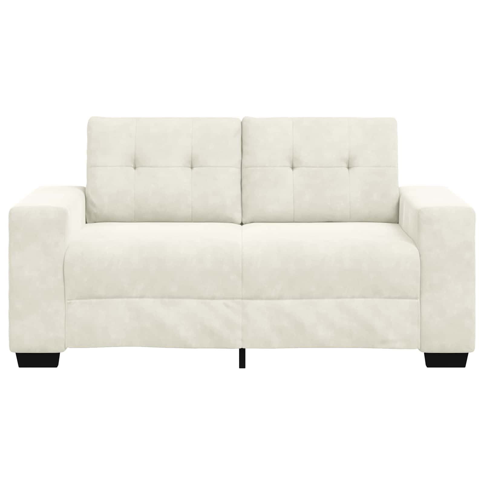 Canapé Loveseat Crème 160 cm Velours