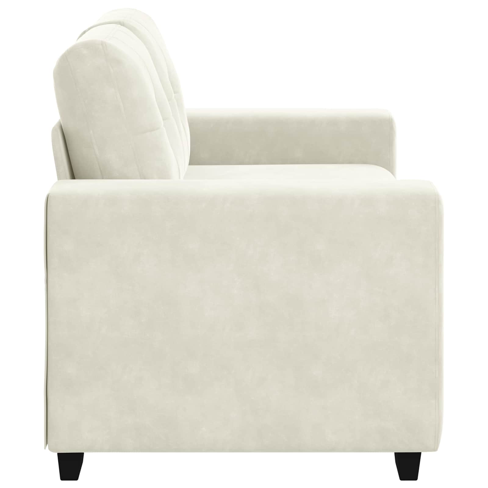 Canapé Loveseat Crème 160 cm Velours