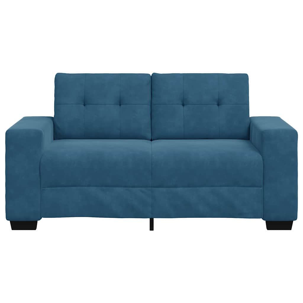 | Canapé Loveseat | avec coussin Bleu Velours - XIOS
