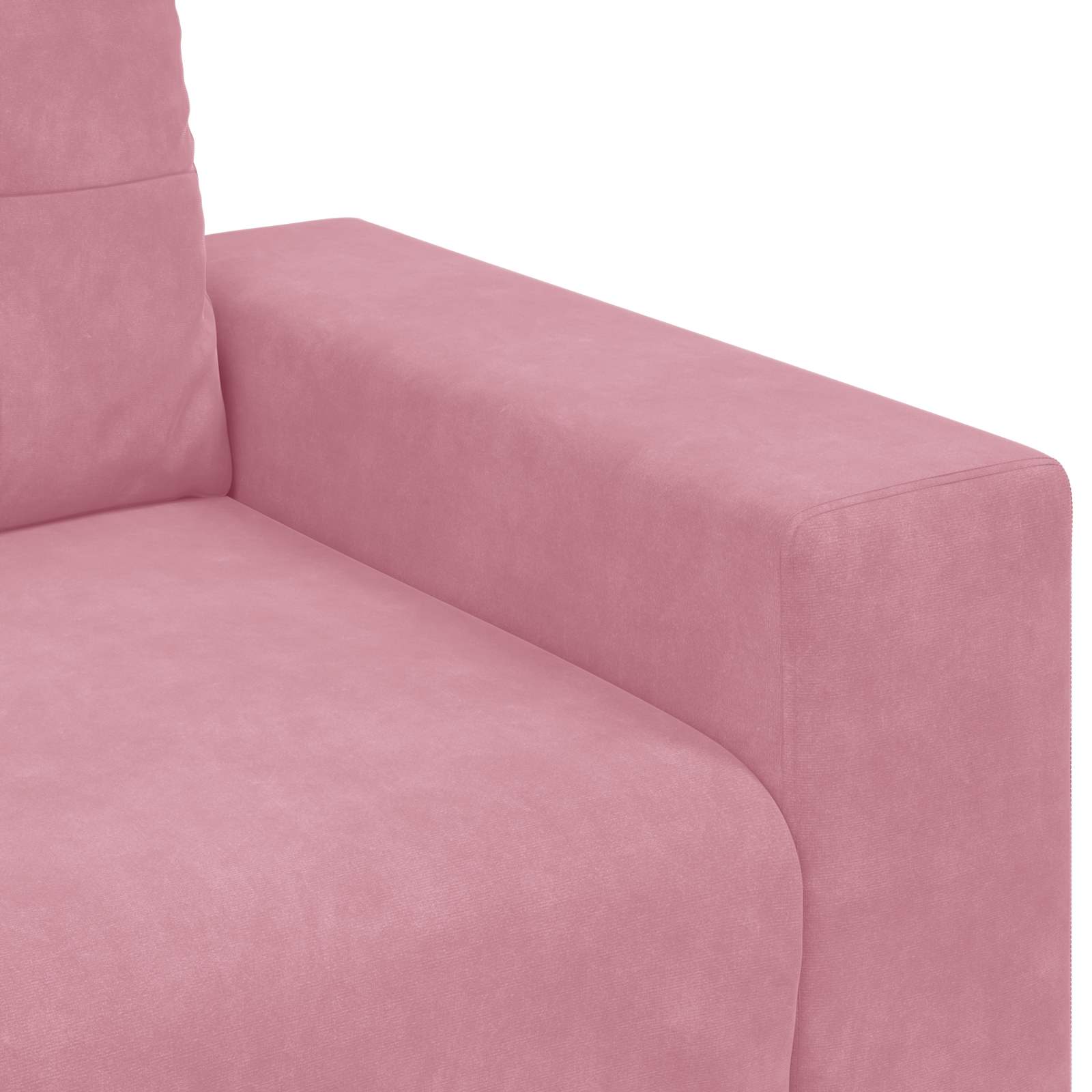 | Sofa 3 places | avec coussin Rose Velours - XIOS