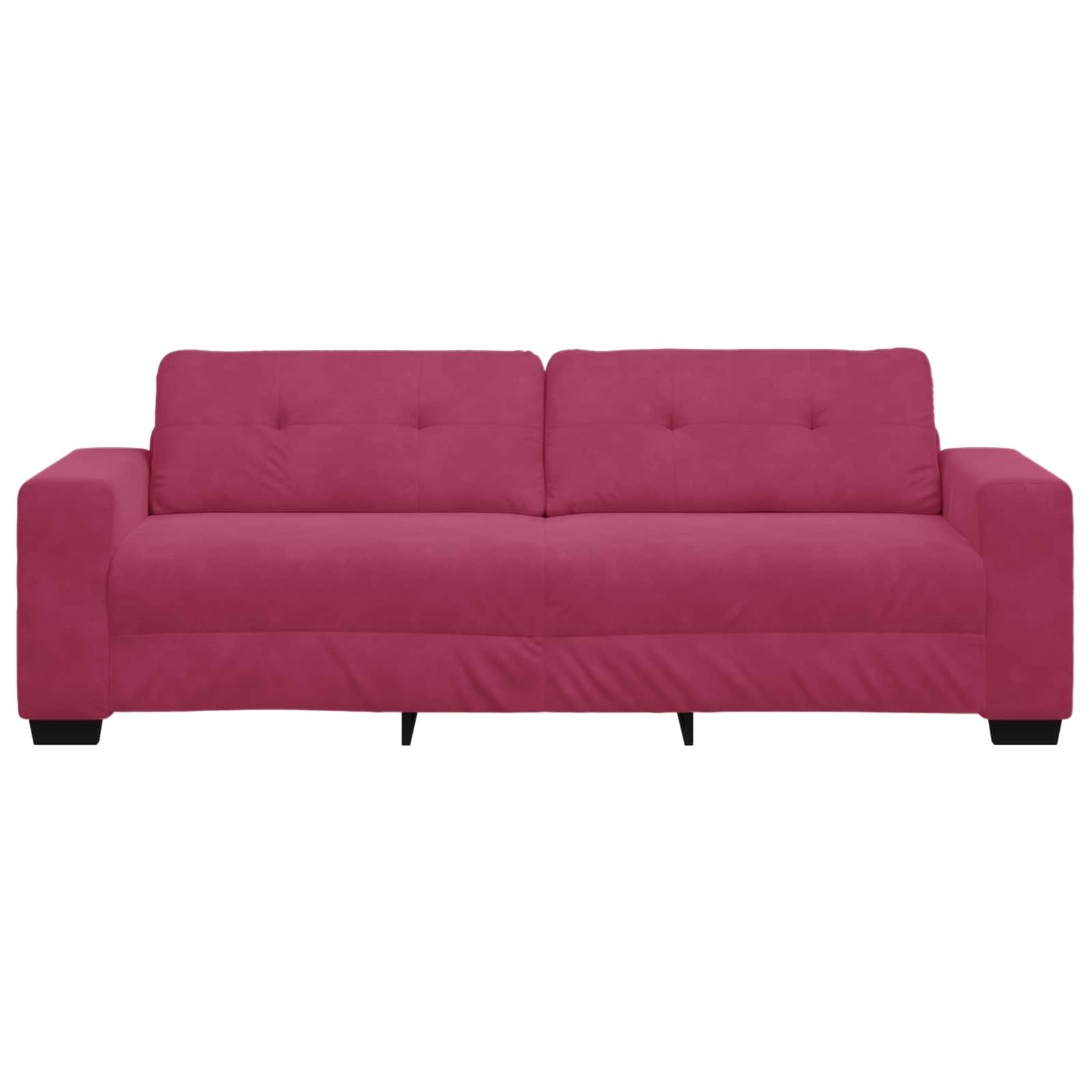 Sofa 3 places Bordeaux 220 cm Velours
