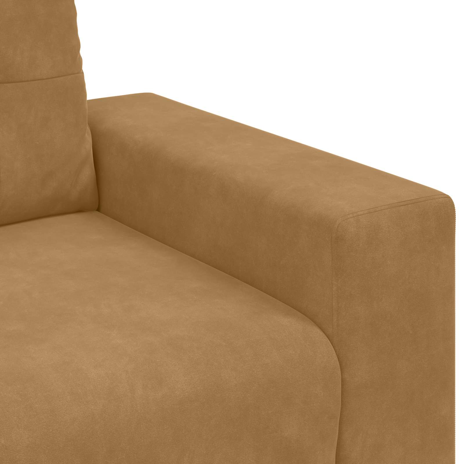 Sofa 3 places Marron 220 cm Velours