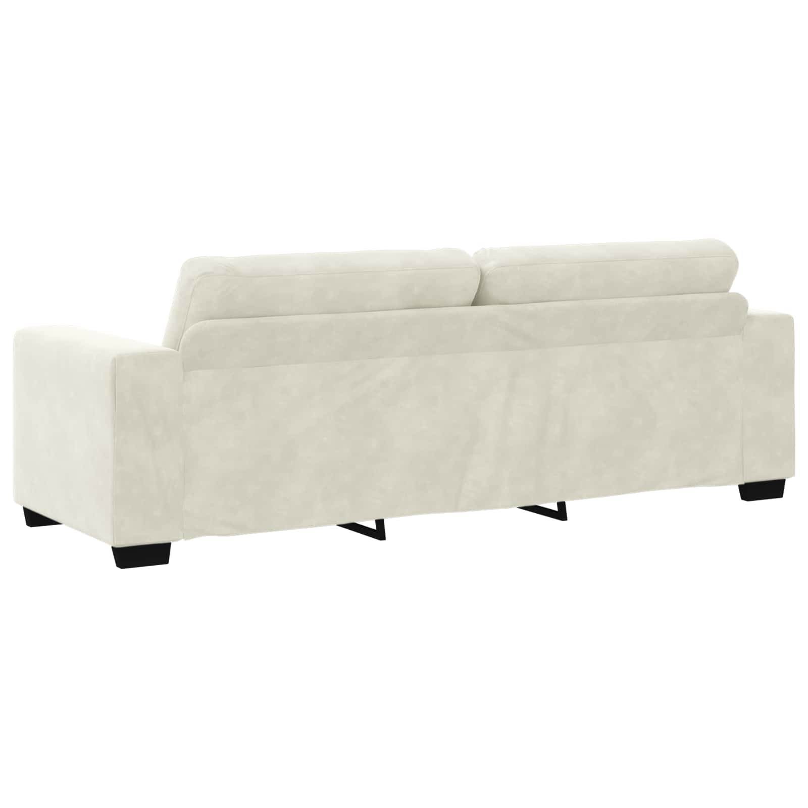Sofa 3 places Crème 220 cm Velours
