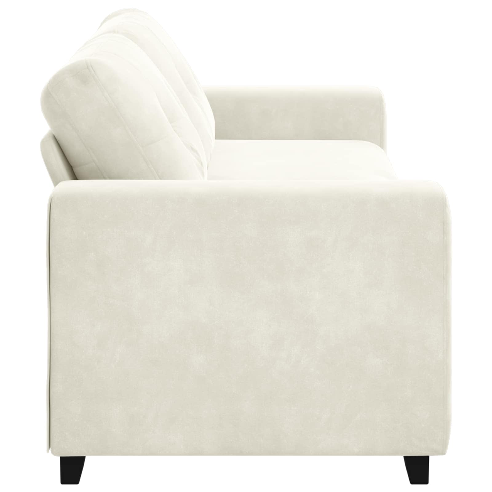 Sofa 3 places Crème 220 cm Velours