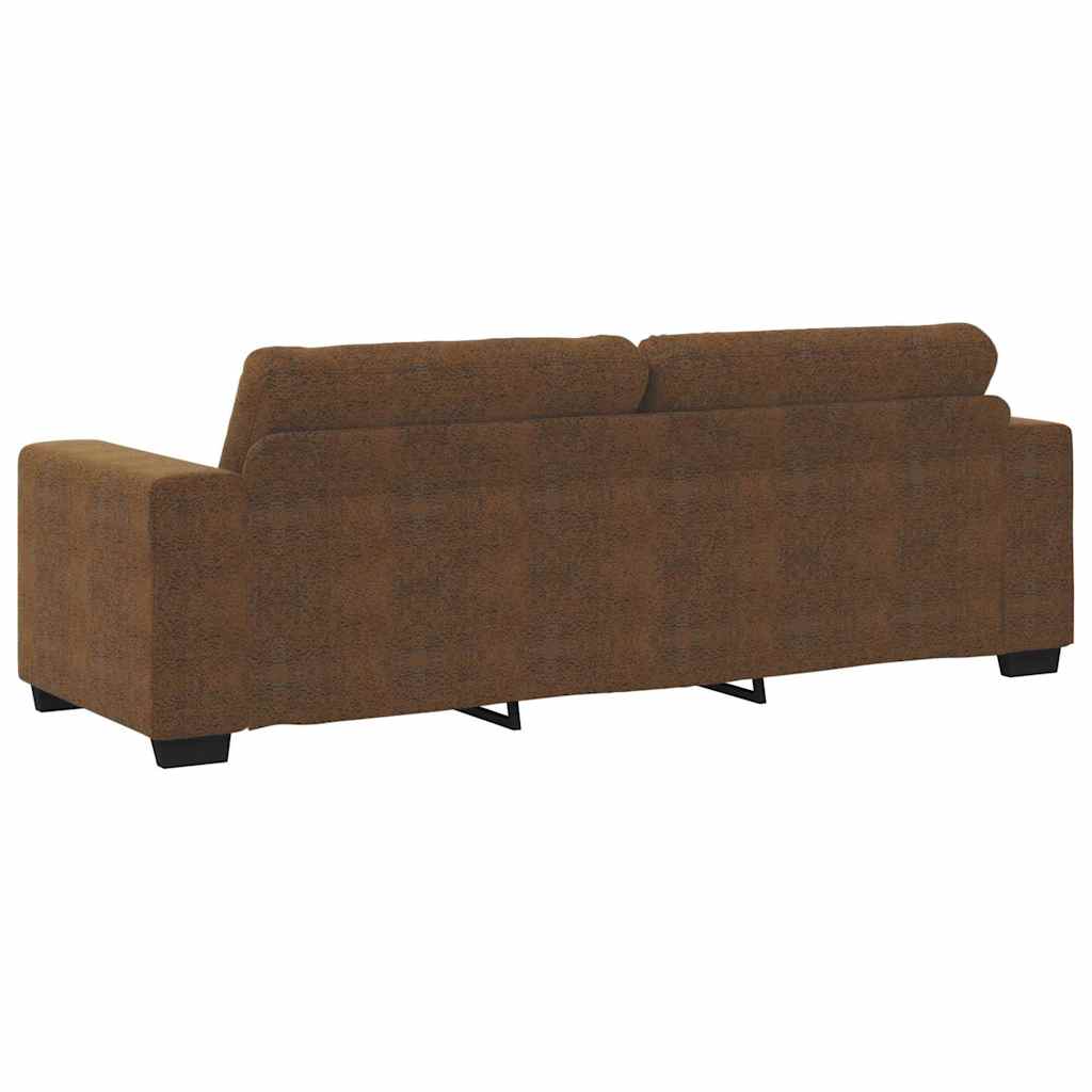 Sofa 3 places Marron 220 cm Simili cuir