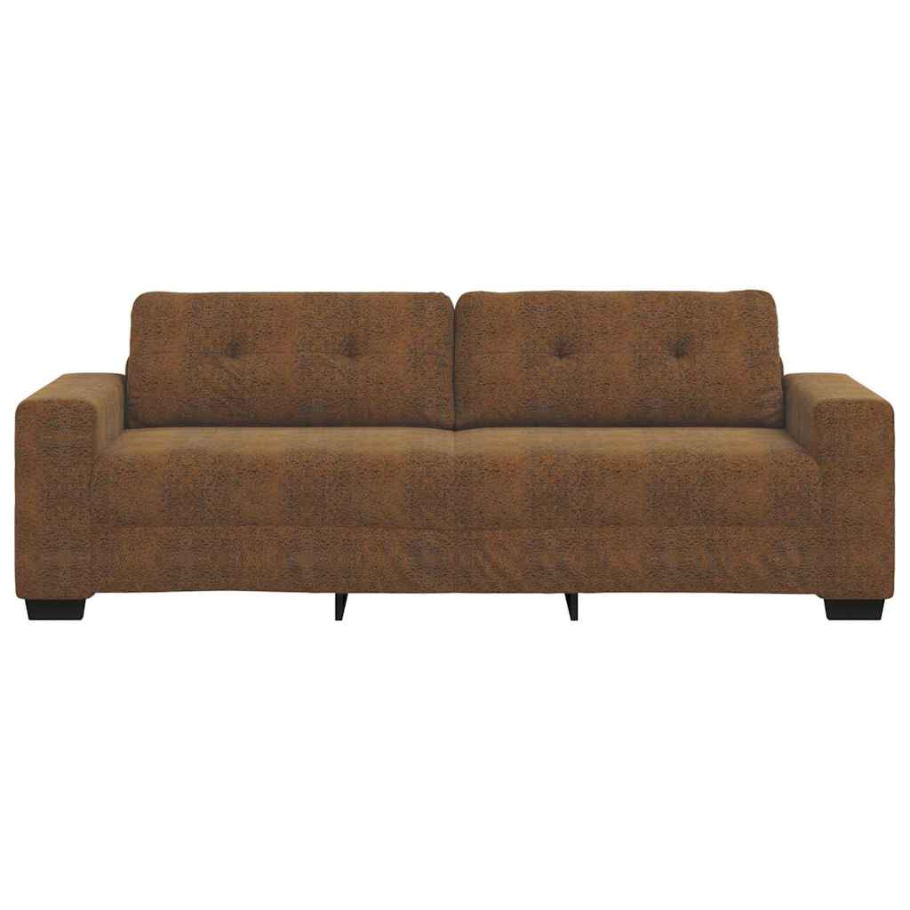 Sofa 3 places Marron 220 cm Simili cuir