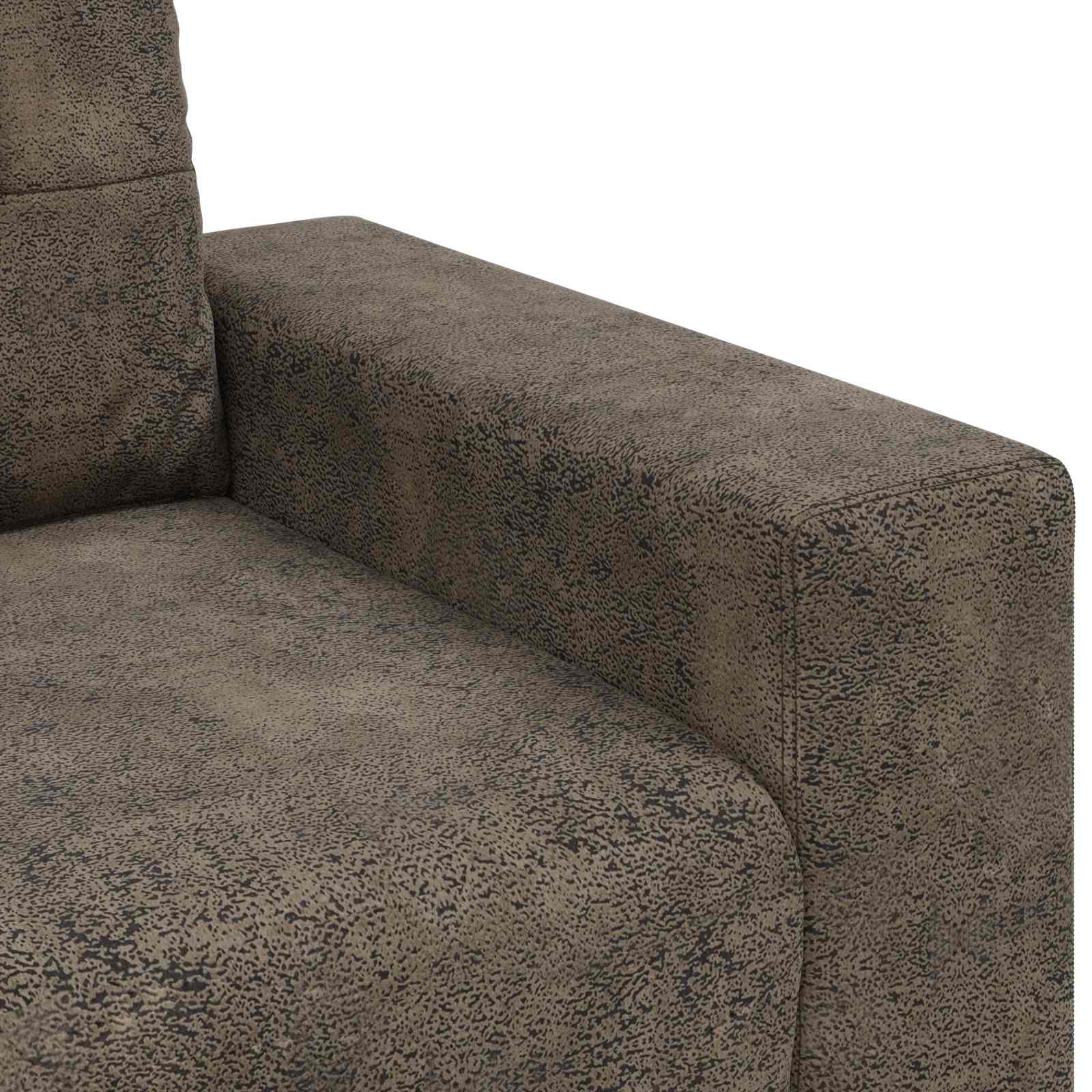 Sofa 3 places Gris foncé 220 cm Simili cuir - XIOS