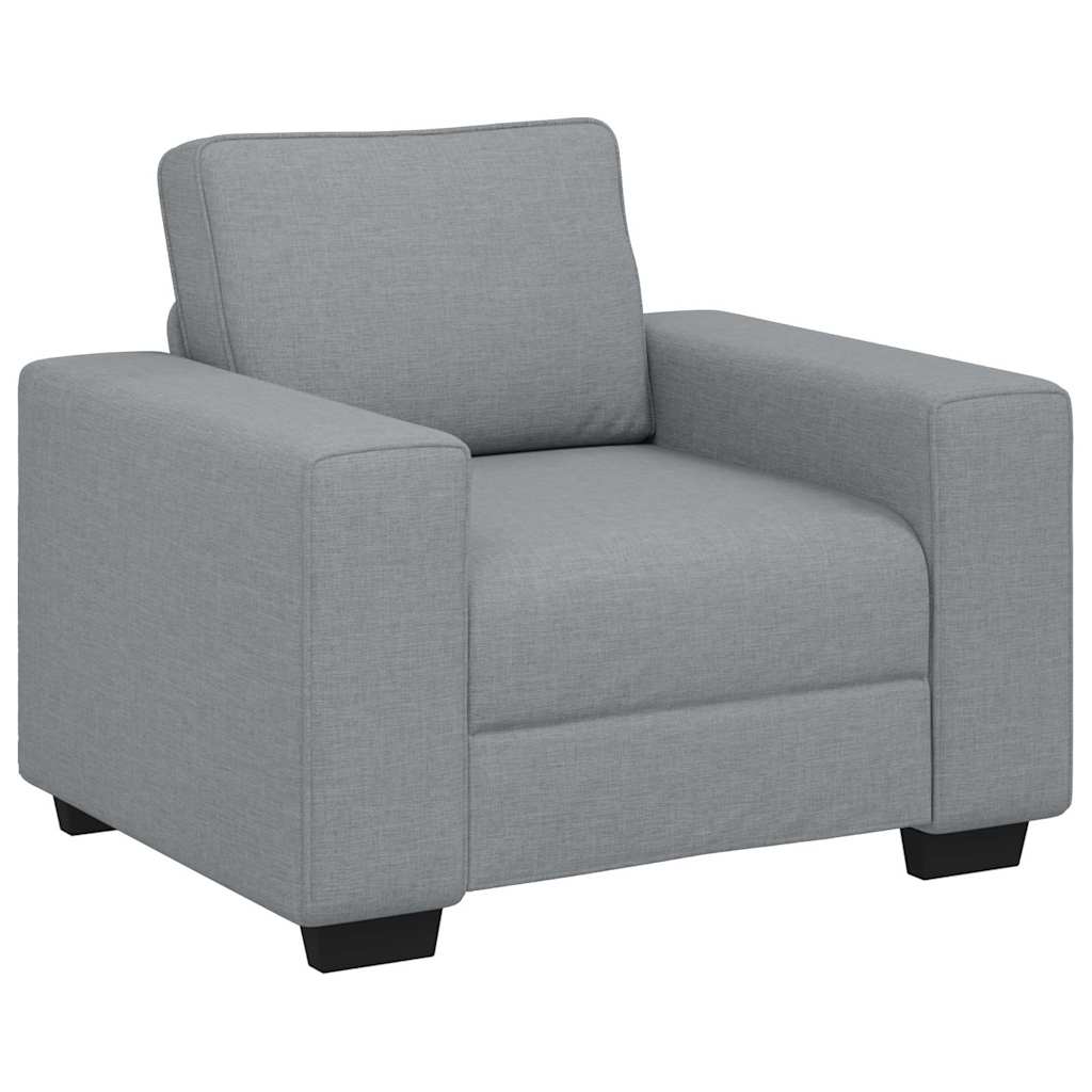 Fauteuil gris clair 60 cm tissu - XIOS