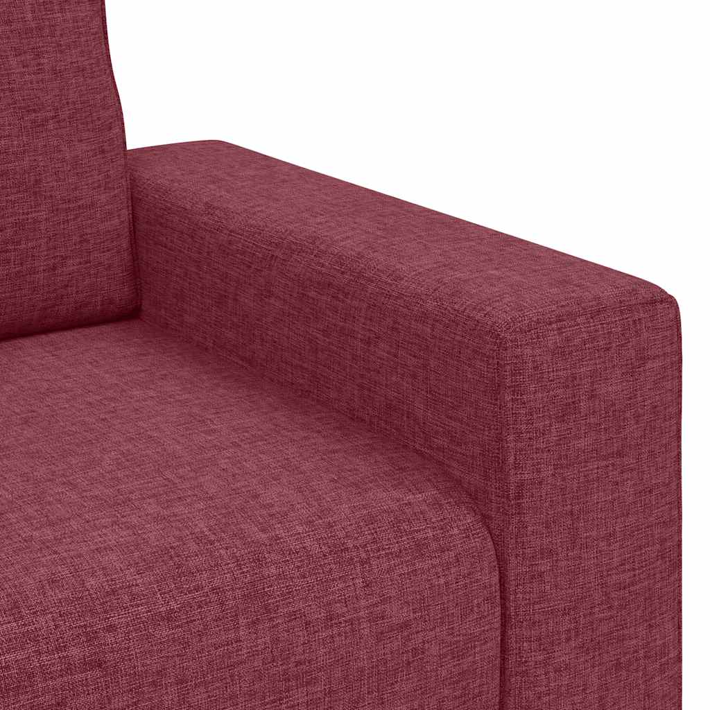 Canapé/Fauteuil rouge vin 100x77x82 cm tissu - XIOS
