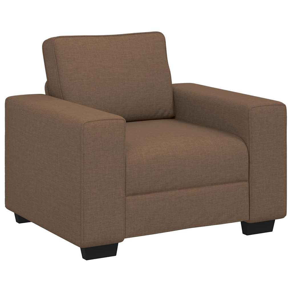 Fauteuil canapé marron 100x77x82 cm en tissu - XIOS