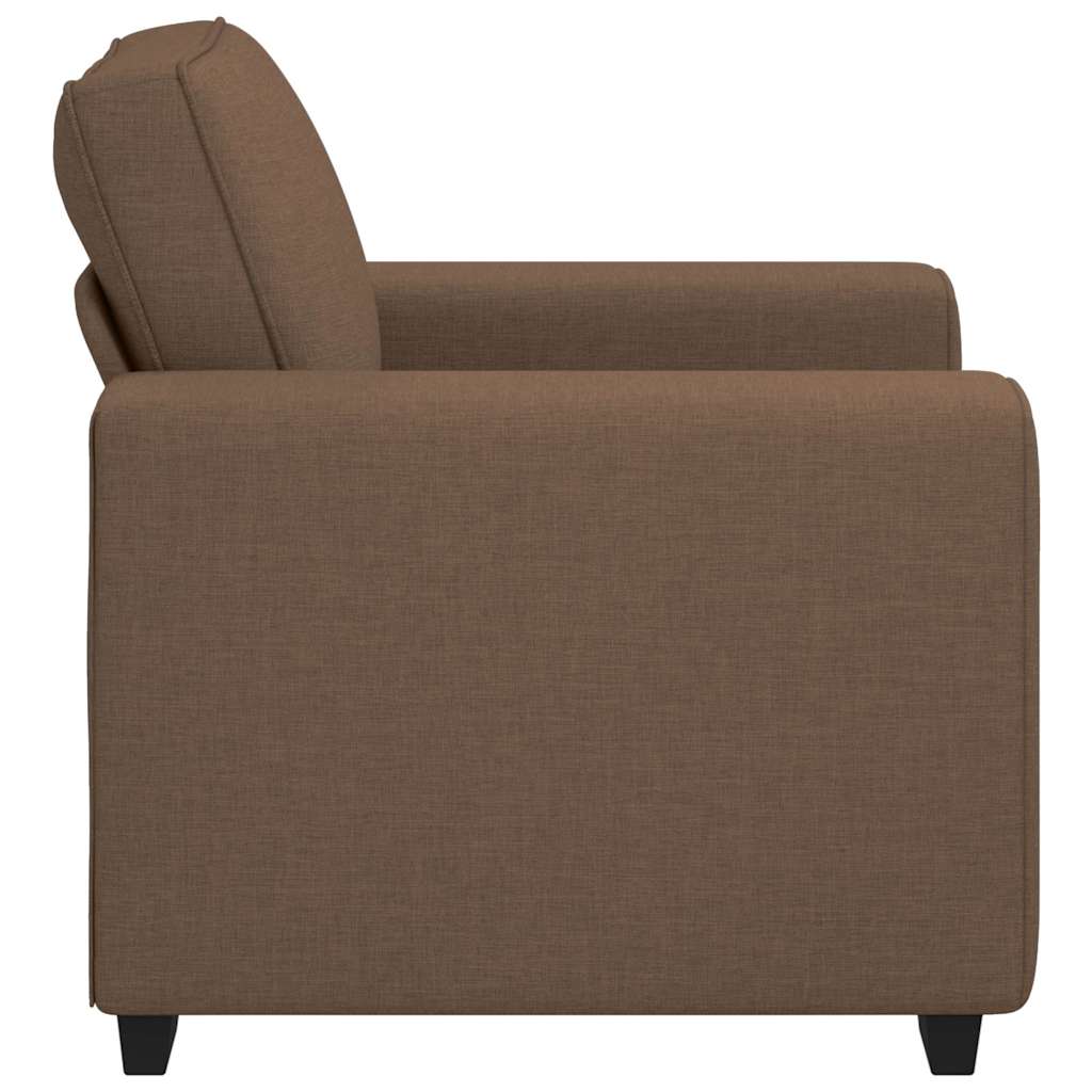 Fauteuil canapé marron 100x77x82 cm en tissu - XIOS