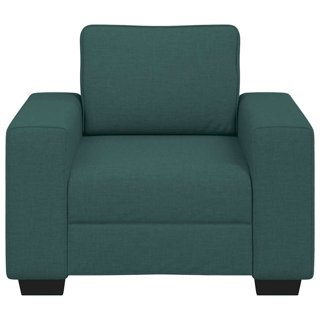 Canapé/Fauteuil vert foncé 100x77x82 cm tissu - XIOS