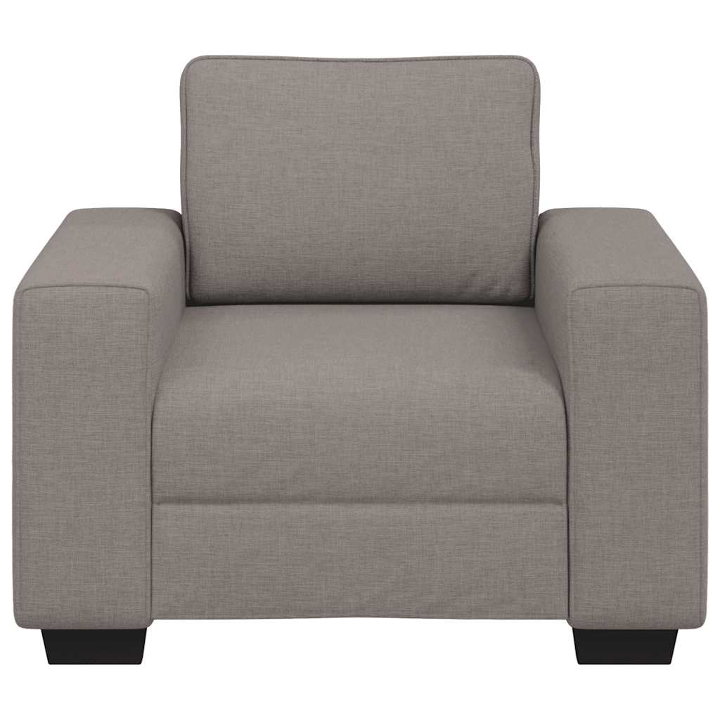 Canapé-fauteuil taupe 100x77x82 cm en tissu - XIOS