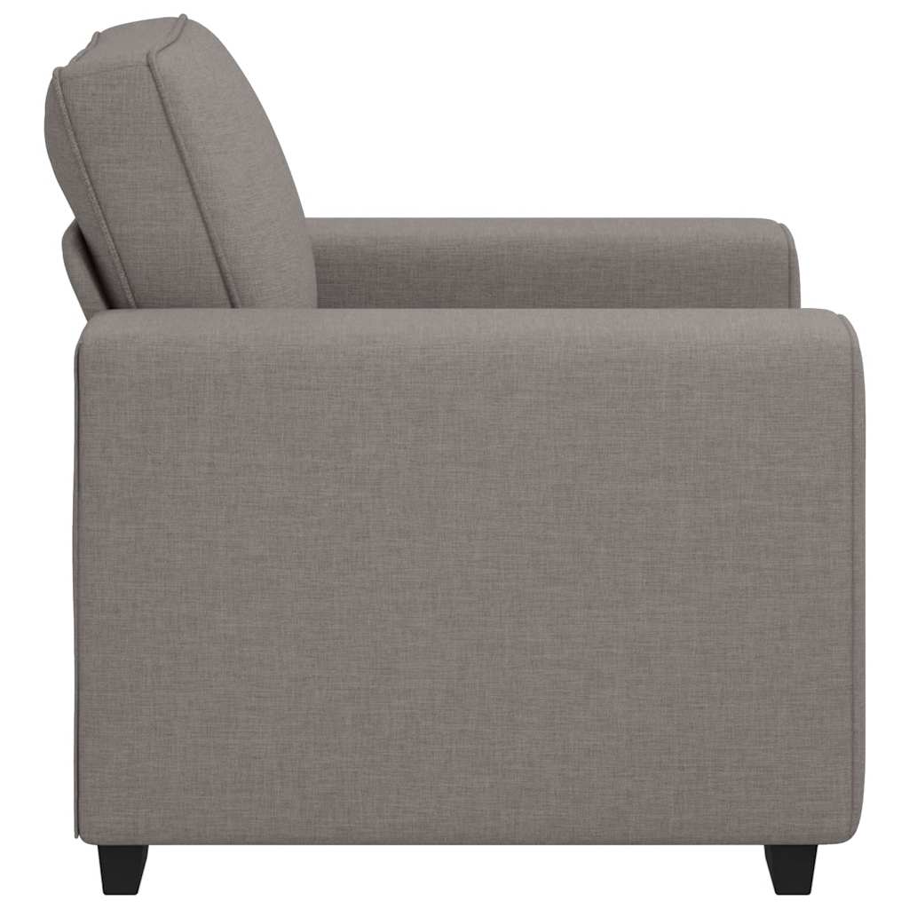 Canapé-fauteuil taupe 100x77x82 cm en tissu - XIOS