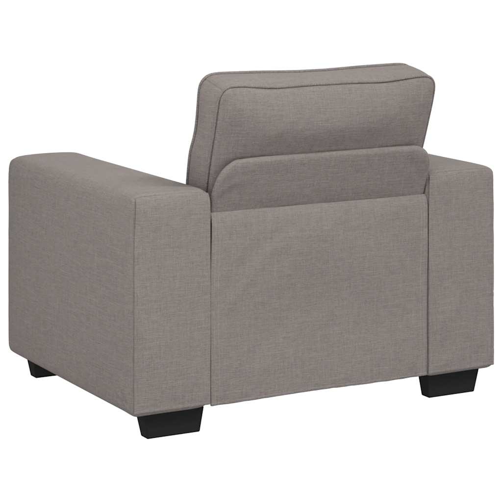 Canapé-fauteuil taupe 100x77x82 cm en tissu - XIOS