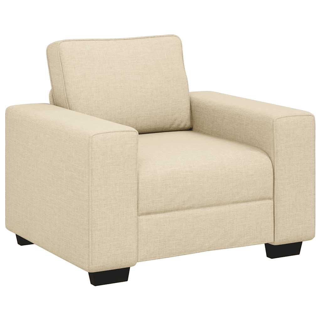 Canapé/Fauteuil crème 100x77x82 cm tissu - XIOS