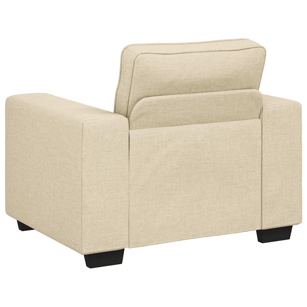 Canapé/Fauteuil crème 100x77x82 cm tissu - XIOS