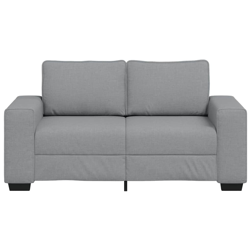 Canapé à 2 places gris clair 120 cm tissu - XIOS