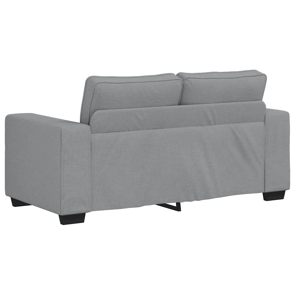 Canapé à 2 places gris clair 120 cm tissu - XIOS