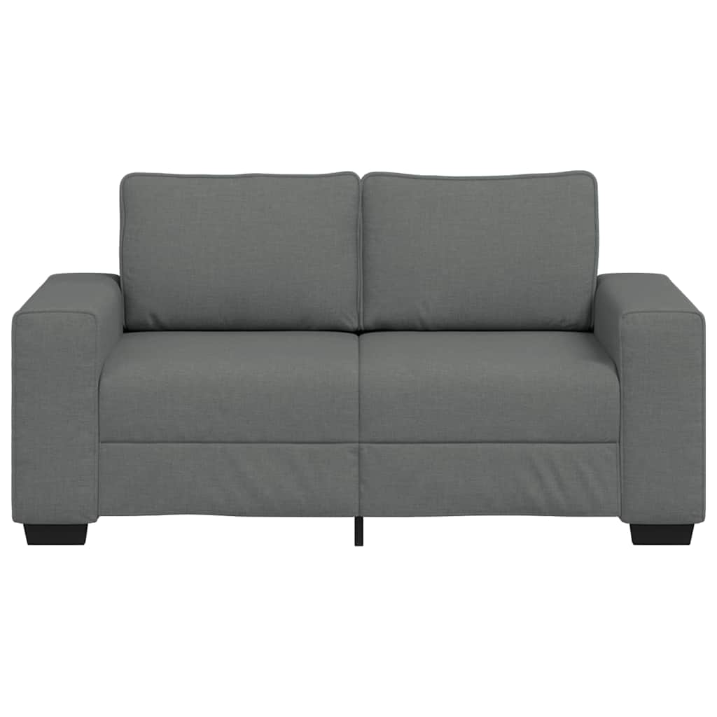 Canapé à 2 places gris foncé 120 cm tissu - XIOS