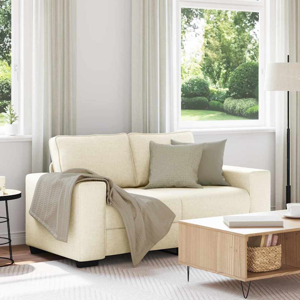 | Canapé | avec coussin avec oreiller Beige 160 x 77 x 82 cm Lin - XIOS