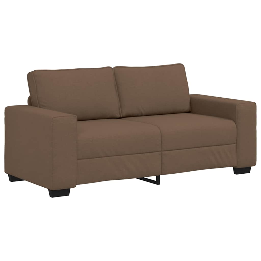 Canapé 2 places marron 180x77x82 cm en tissu - XIOS