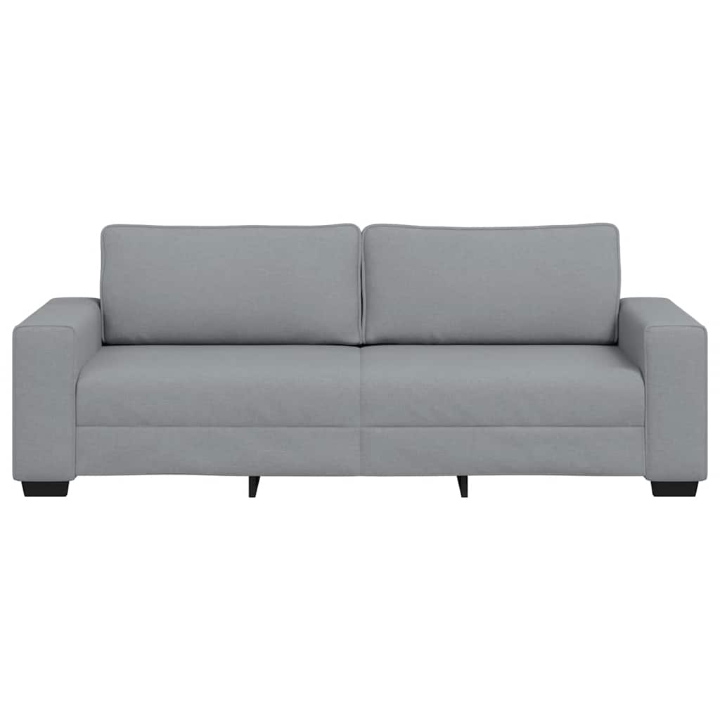 Canapé à 3 places gris clair 180 cm tissu - XIOS