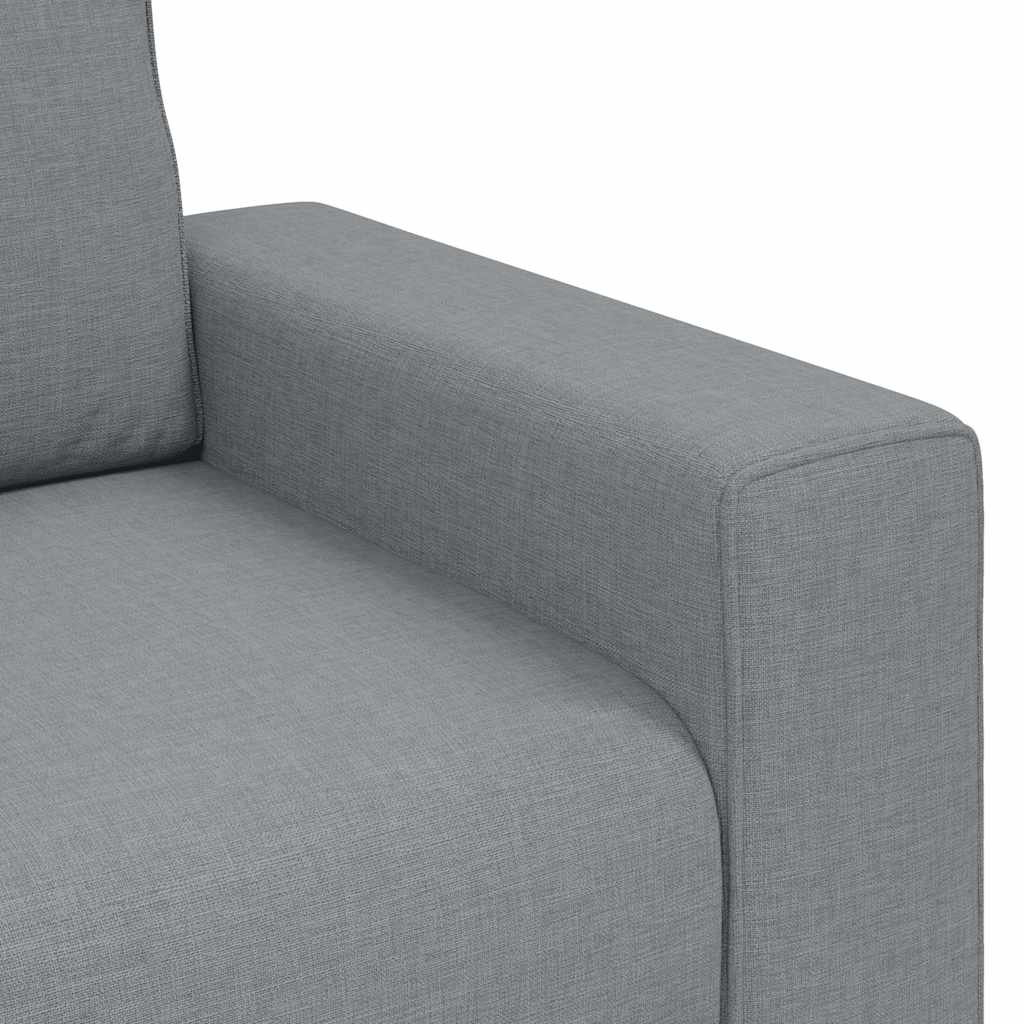 Canapé à 3 places gris clair 180 cm tissu - XIOS