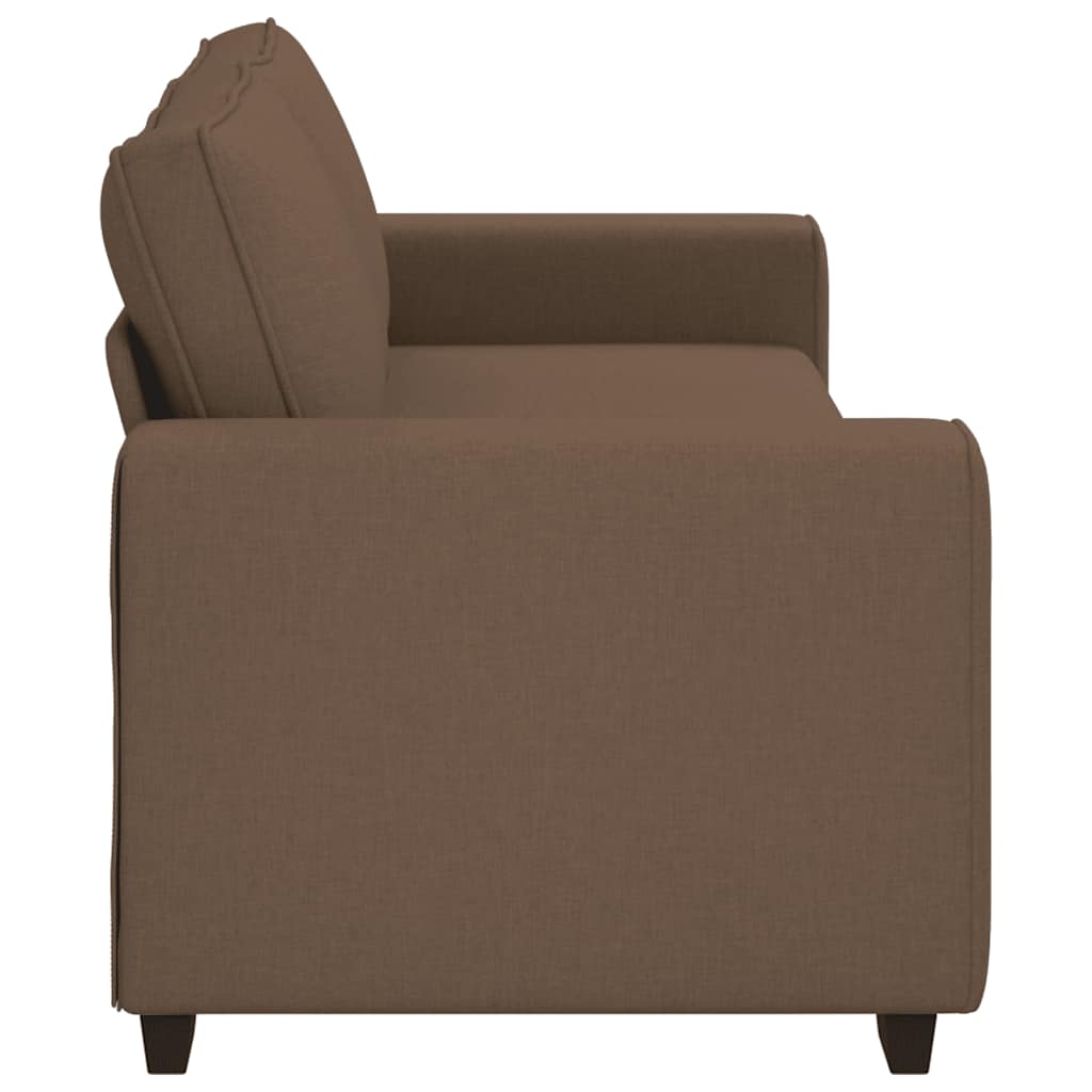 Canapé 3 places marron 220x77x82 cm en tissu