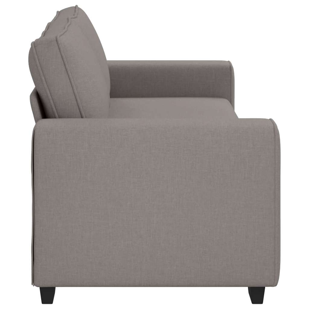 Canapé 3 places taupe 220x77x82 cm en tissu