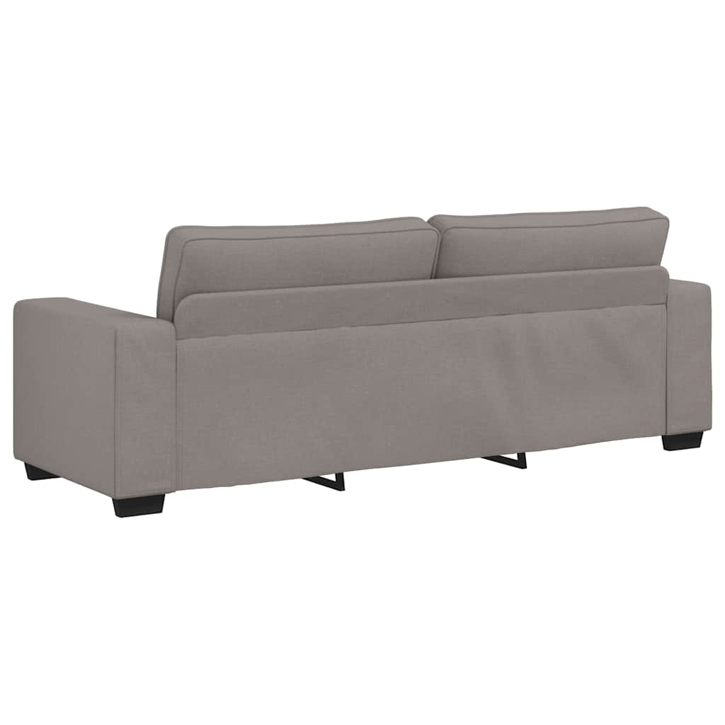 Canapé 3 places taupe 220x77x82 cm en tissu