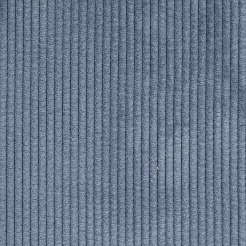 Canapé deux places bleu 160x77x82 cm en tissu velours côtelé - XIOS