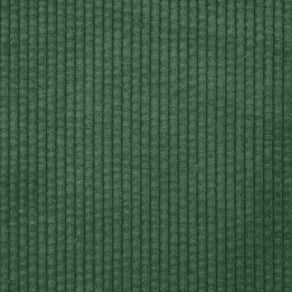 Canapé deux places vert foncé 160 x 77 x 82 cm en tissu velours côtelé - XIOS