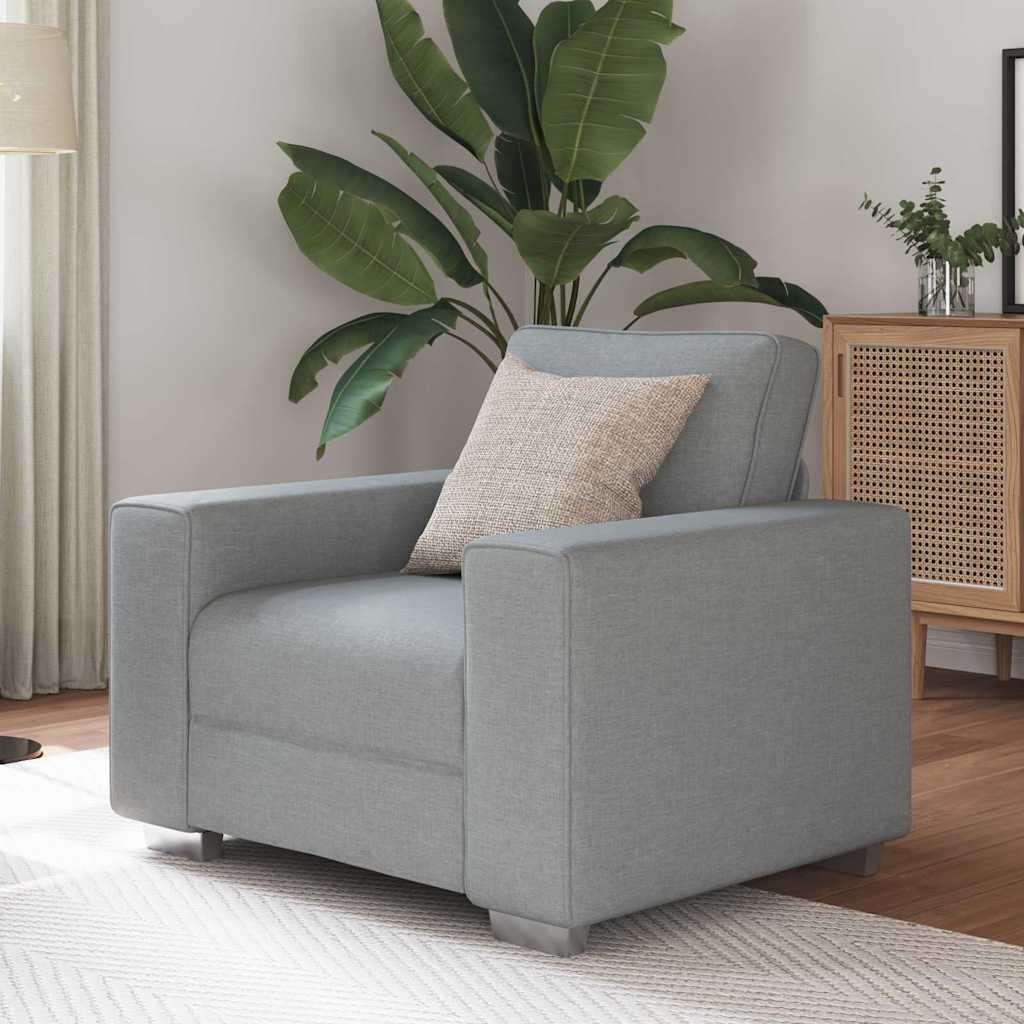 Canapé avec coussin Gris clair 100 x 77 x 82 cm tissu - XIOS