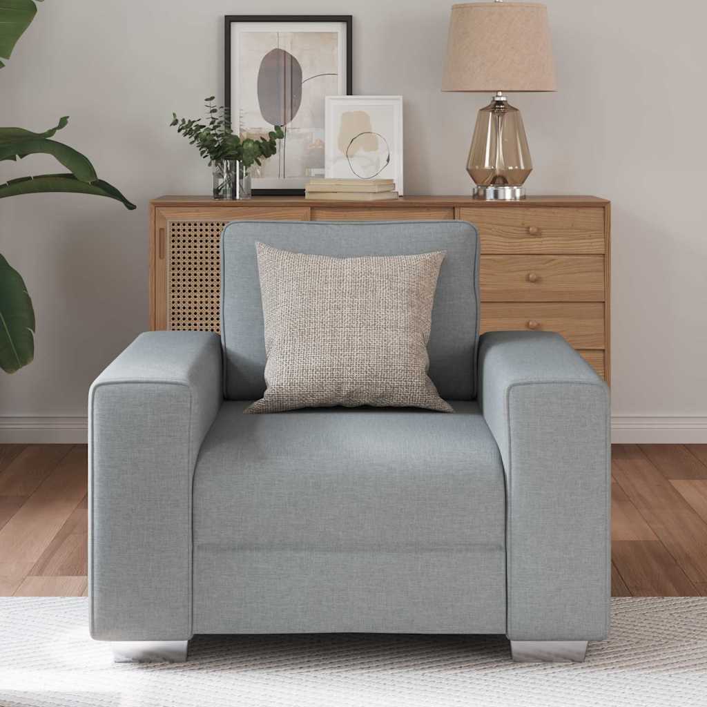 Canapé avec coussin Gris clair 100 x 77 x 82 cm tissu - XIOS
