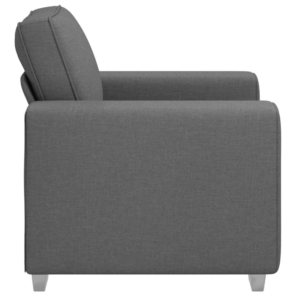 Canapé avec coussin Gris foncé 100 x 77 x 82 cm tissu - XIOS