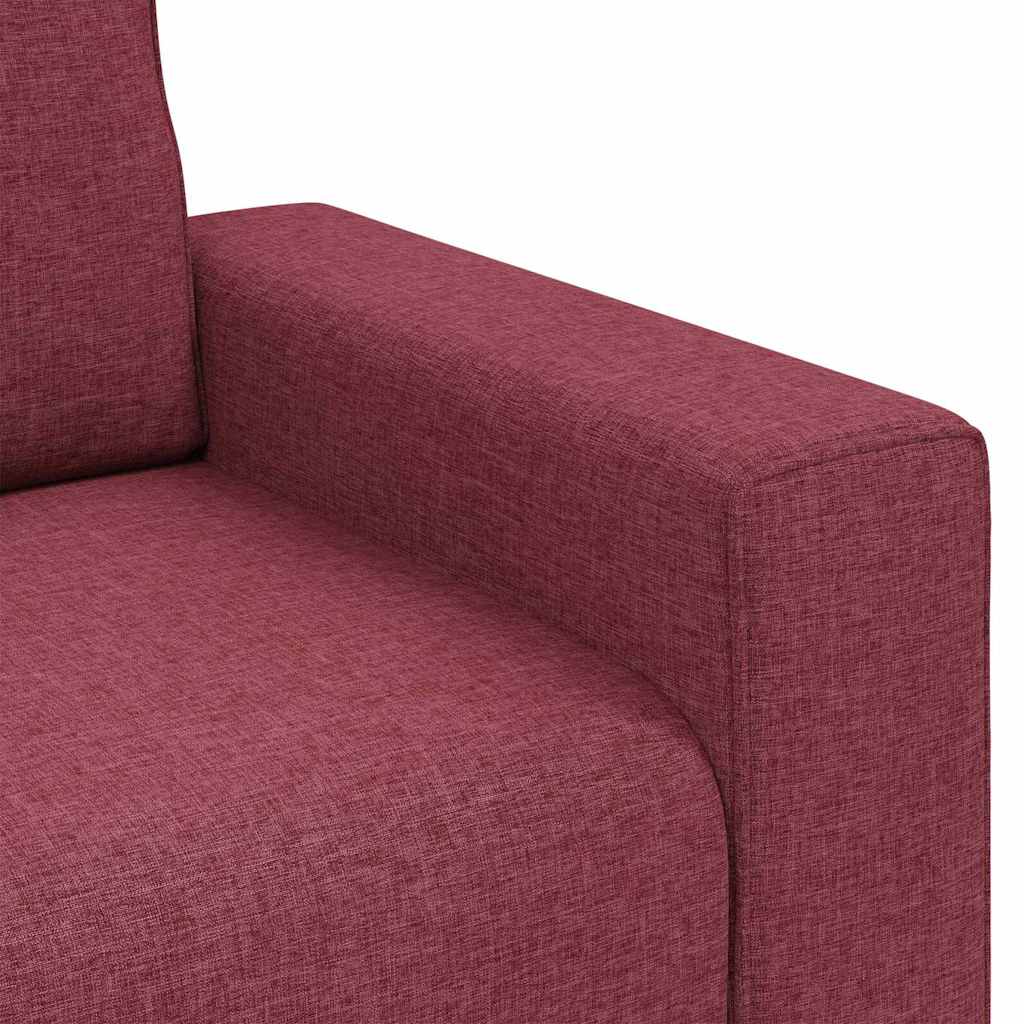 Canapé avec coussin Rouge bordeaux 100 x 77 x 82 cm tissu - XIOS