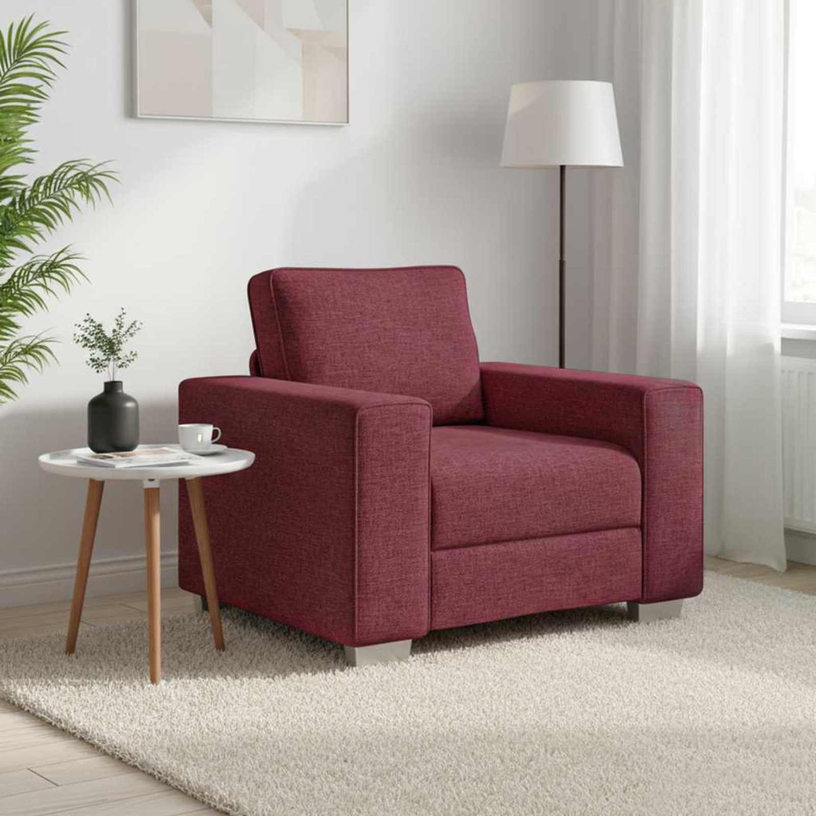 Canapé 59cm Bordeaux tissu - XIOS