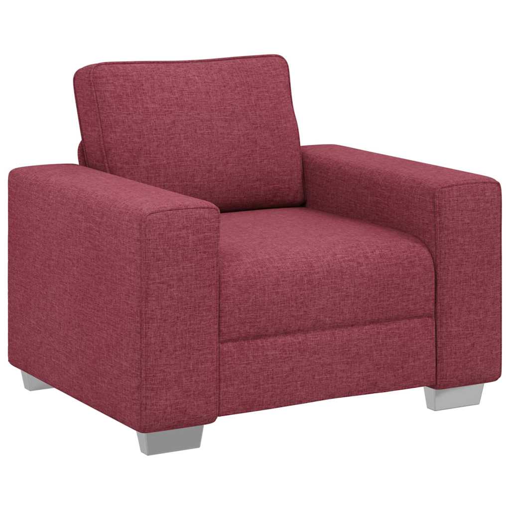 Canapé avec coussin Rouge bordeaux 100 x 77 x 82 cm tissu - XIOS