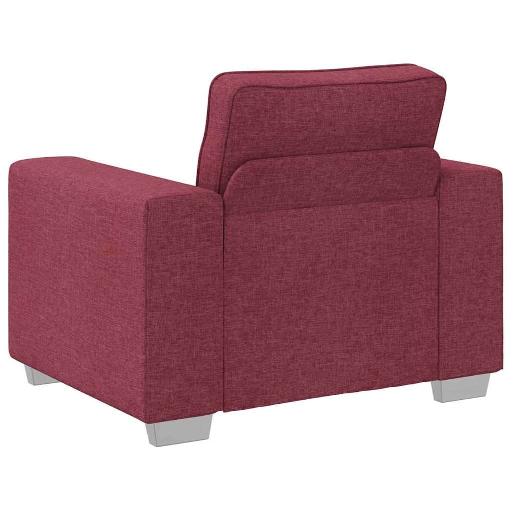 Canapé avec coussin Rouge bordeaux 100 x 77 x 82 cm tissu - XIOS