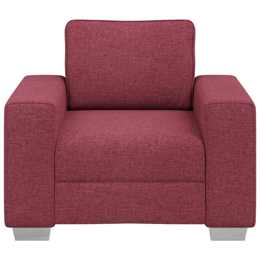 Canapé avec coussin Rouge bordeaux 100 x 77 x 82 cm tissu - XIOS