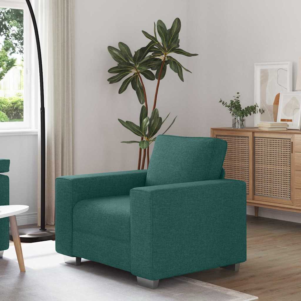 Canapé avec coussin Vert foncé 100 x 77 x 82 cm tissu - XIOS