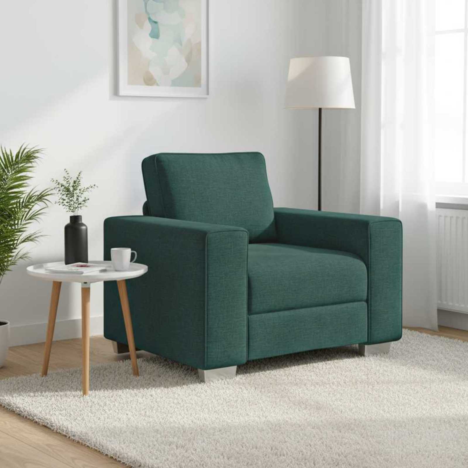 Canapé 59cm Vert foncé tissu - XIOS