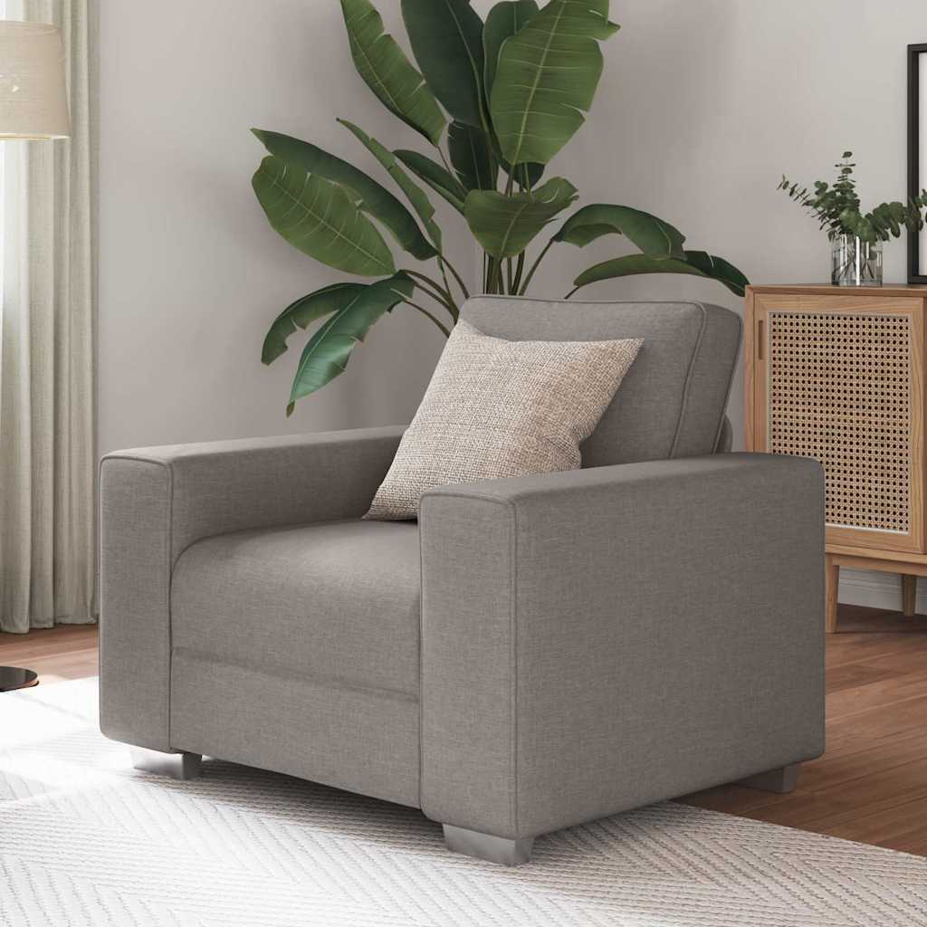 Canapé avec coussin Taupe 100 x 77 x 82 cm tissu - XIOS