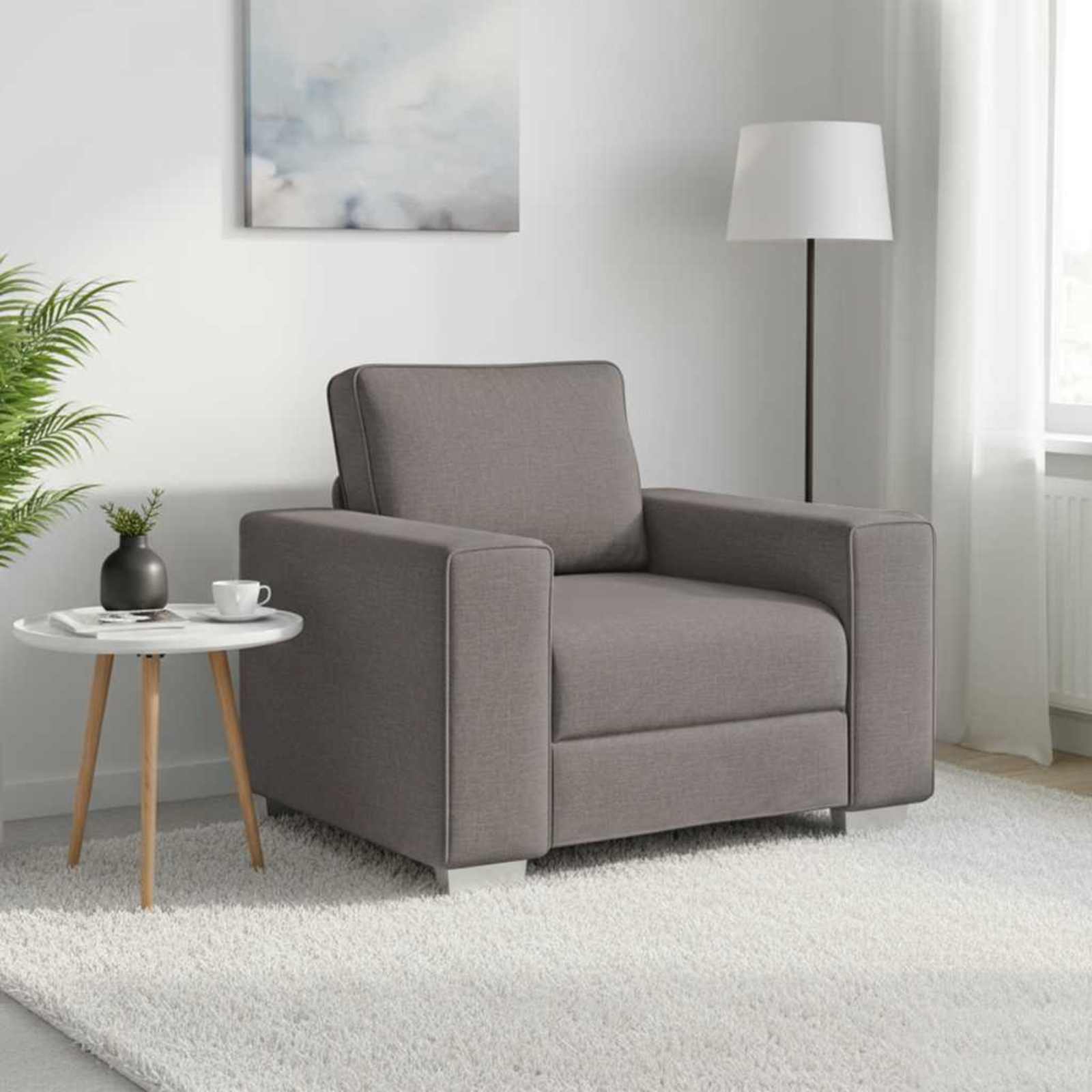 Canapé 59cm Taupe tissu - XIOS